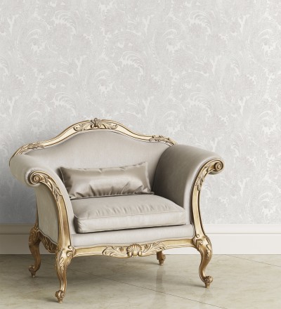 Papel pintado cachemir floral estilo hindú con efecto textura textil Tamil Etnik 676347