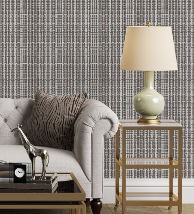 Papel pintado efecto tejido de cañas Kisala 680985