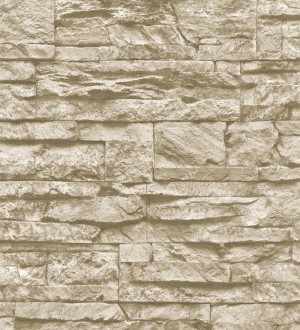 Papel pintado piedra pizarra beige superlavable vinílico Israel 453146