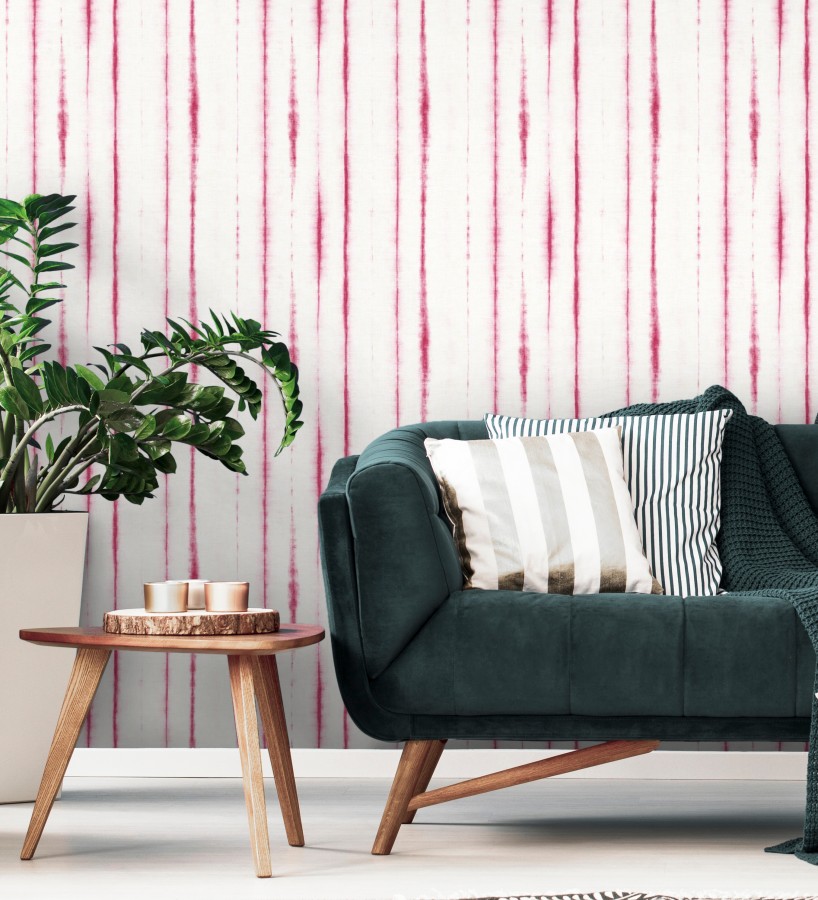 Papel pintado de rayas estilo tropical  Soho House 680814