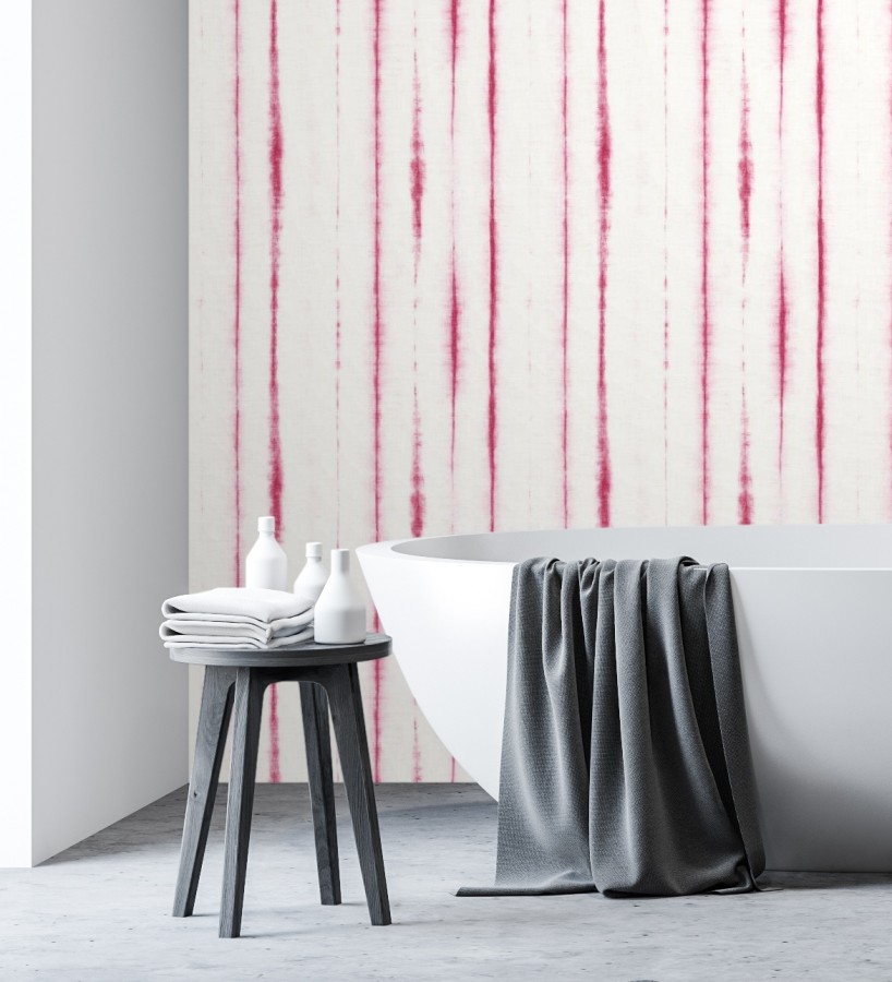 Papel pintado de rayas estilo tropical  Soho House 680814