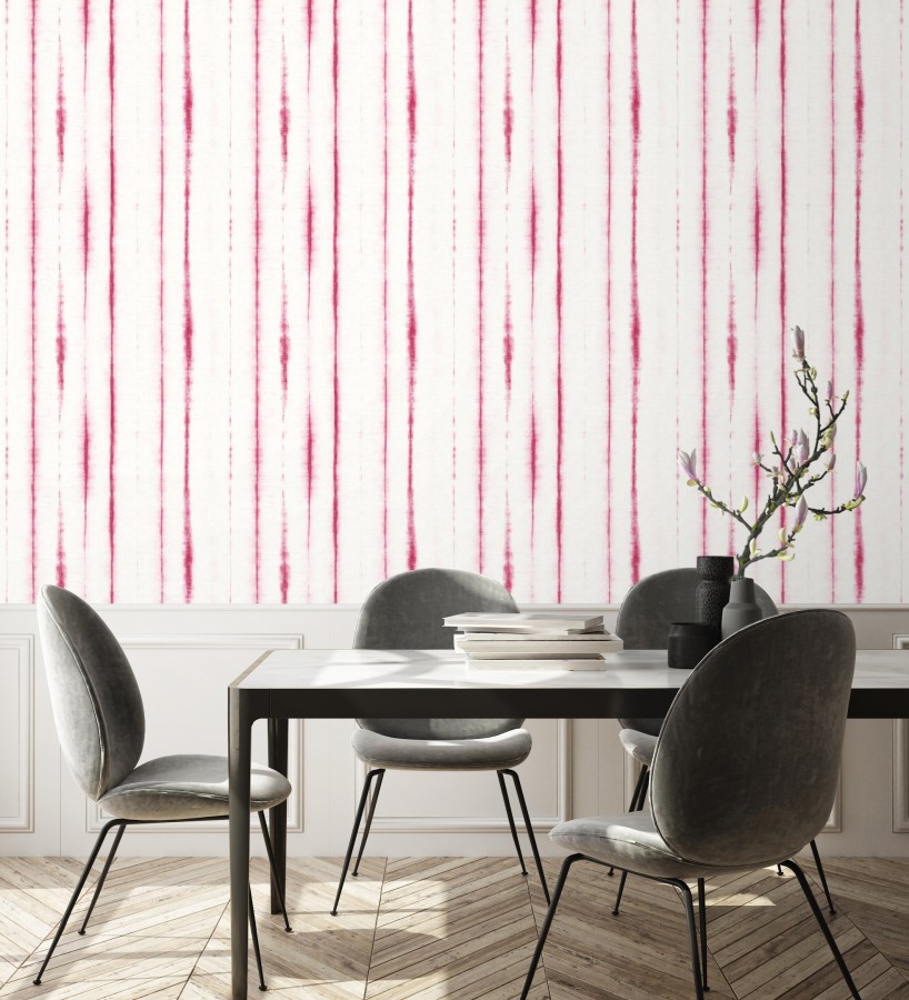 Papel pintado de rayas estilo tropical  Soho House 680814