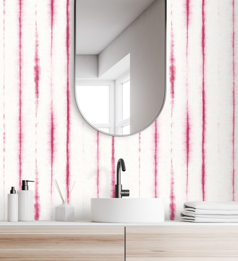 Papel pintado de rayas estilo tropical  Soho House 680814