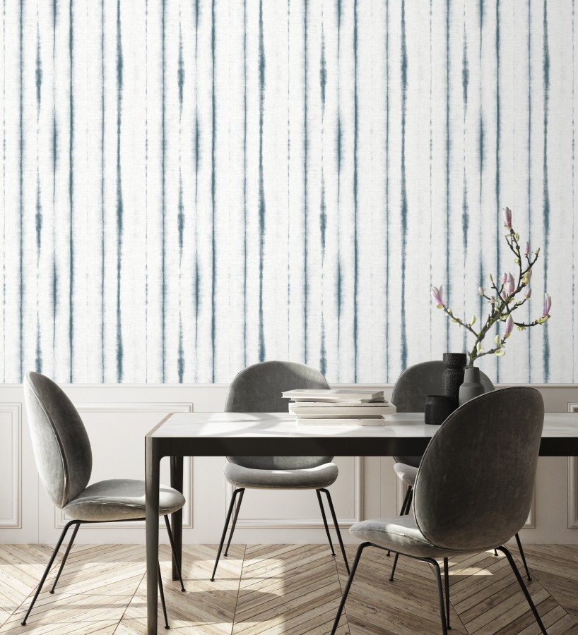 Papel pintado de rayas estilo tropical  Soho House 680816