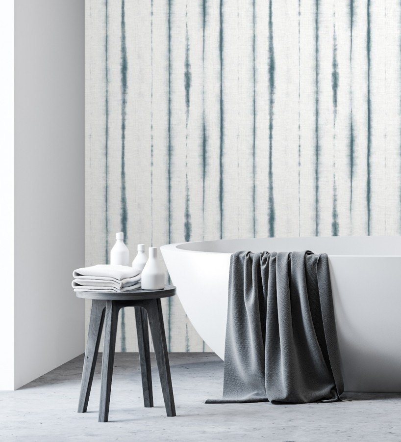 Papel pintado de rayas estilo tropical  Soho House 680816