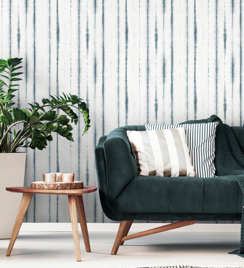 Papel pintado de rayas estilo tropical  Soho House 680816