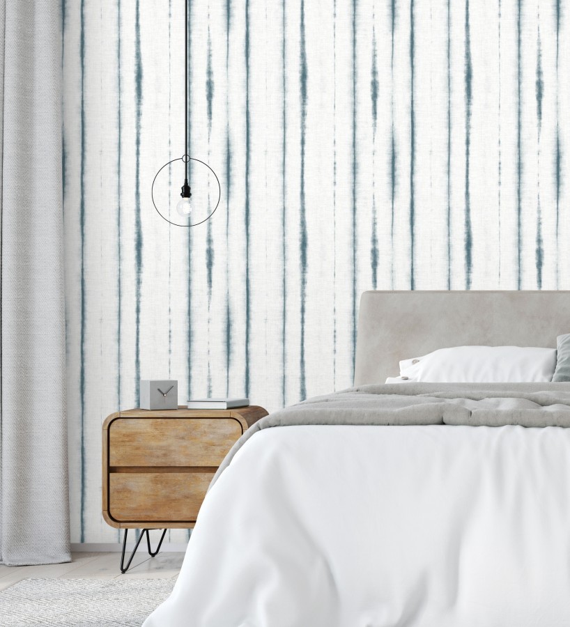 Papel pintado de rayas estilo tropical  Soho House 680816