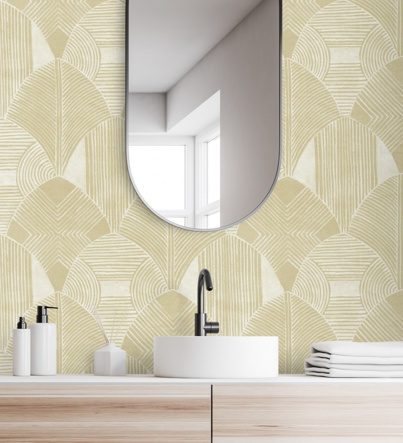 Papel pintado geométrico de estilo étnico   Beirut Palace 680848