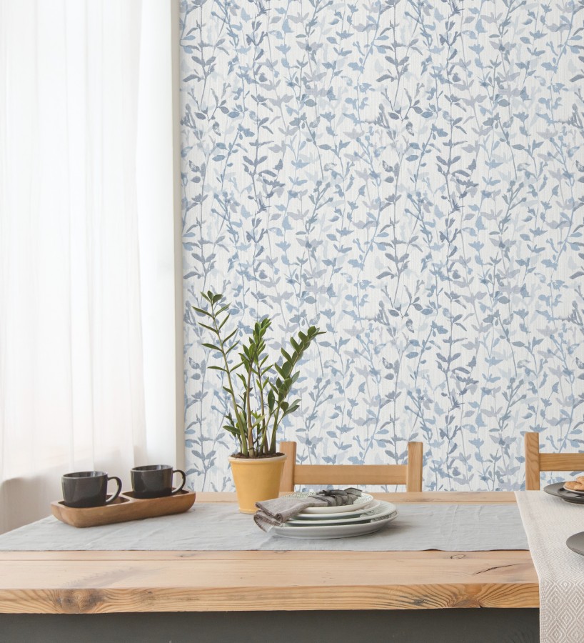 Papel pintado de ramas delgadas y hojas pequeñas  Elva Forest 680879