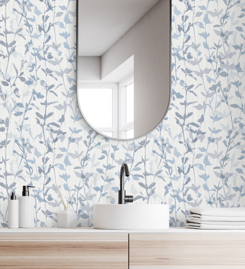 Papel pintado de ramas delgadas y hojas pequeñas  Elva Forest 680879