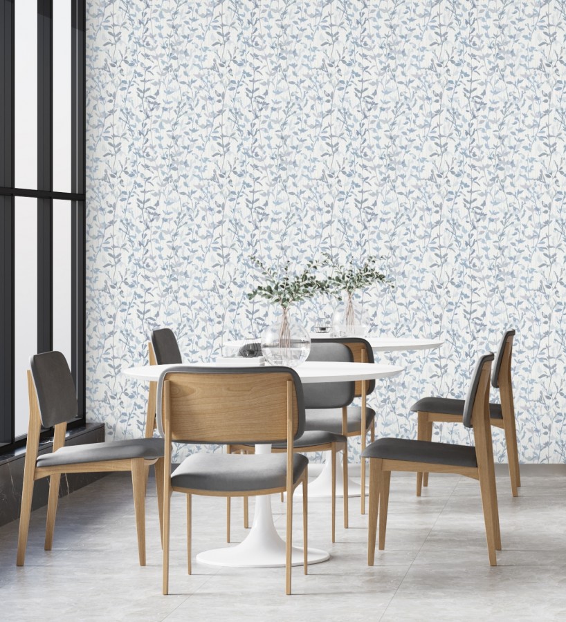 Papel pintado de ramas delgadas y hojas pequeñas  Elva Forest 680879