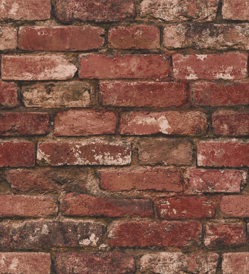 Papel pintado muro de ladrillos en color rojo inglés  Manchester Break 680894