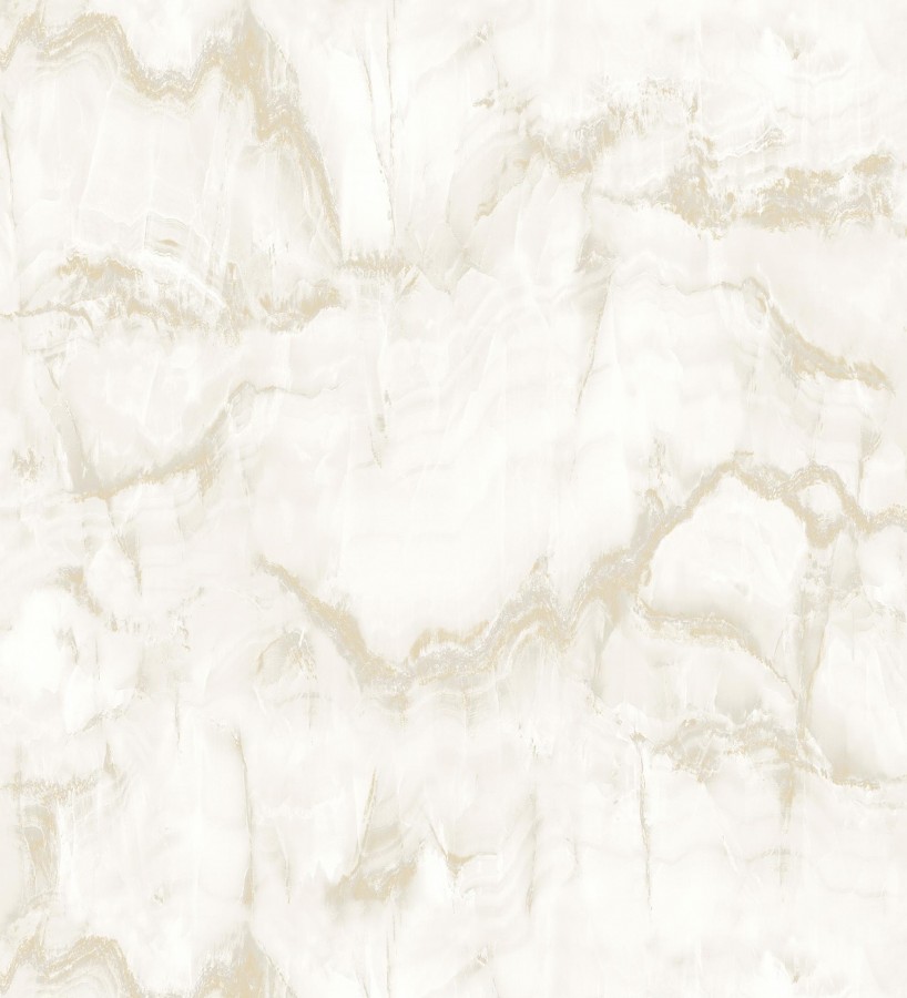 Papel pintado efecto mármol blanco vetas beige Veneto Marble 680936