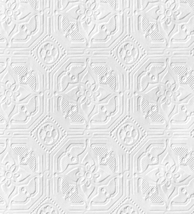 Papel pintado blanco repintable texturizado de alto relieve Kappa Texture 123166