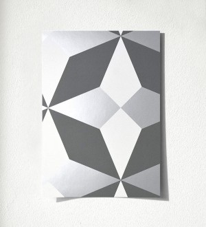 Papel pintado de estrellas grandes con detalles metalizados Luxury Stars 680903