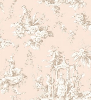 Papel pintado Casadeco Les Belles Toiles de Jouy - 87934305