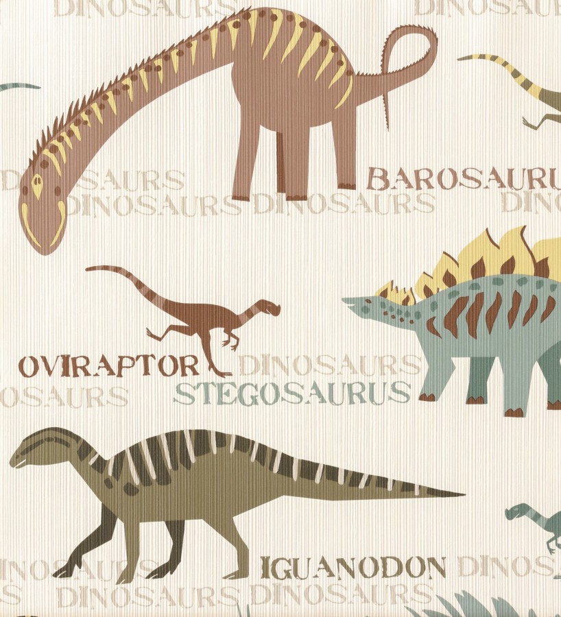 Papel pintado infantil de dinosaurios Andrik Dinosaurs 128301