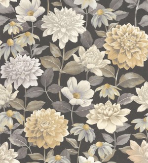 Papel pintado flores de margaritas y dalias Idania Flowers 128331