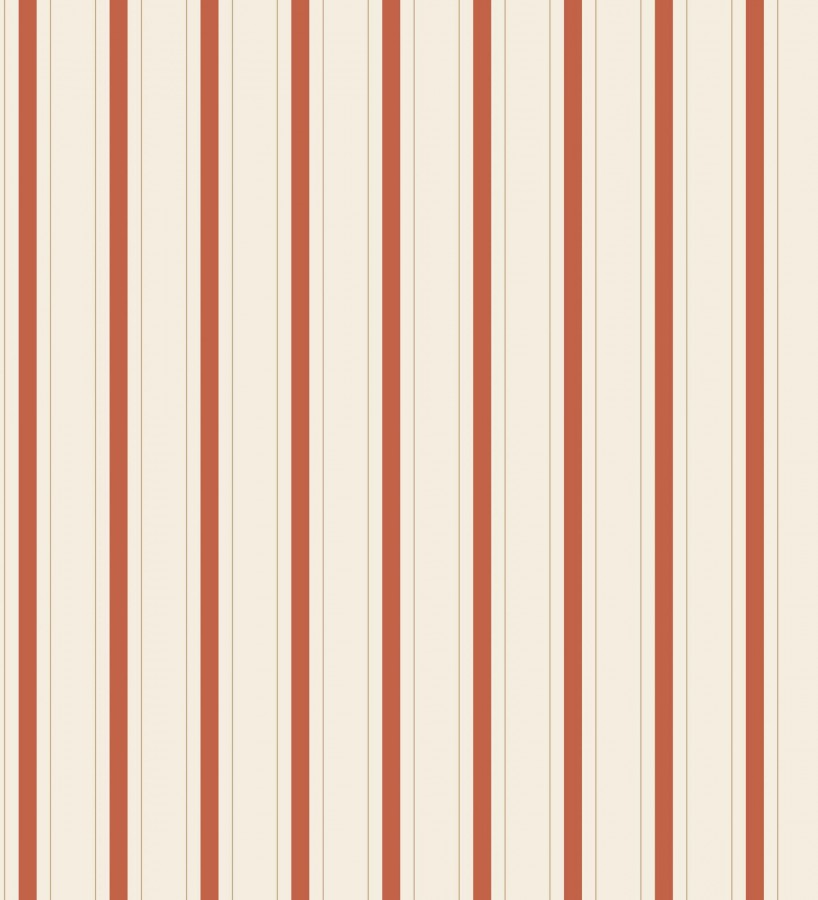 Papel pintado rayas clásicas finas rojas Albert Stripes 128332
