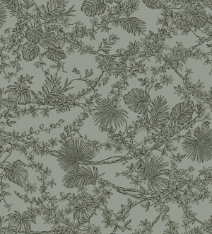 Papel pintado de plantas estilo toile de jouy Petit Minue 128363