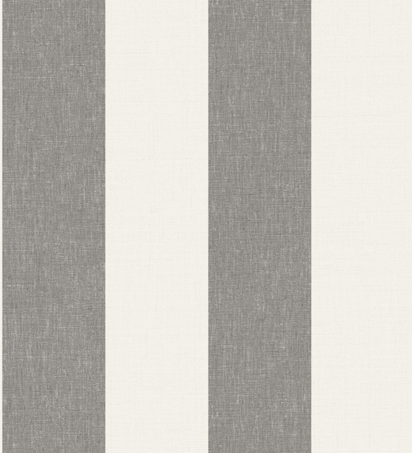 Papel pintado de rayas anchas de 13 cm textura efecto lino Herman Stripes 128371