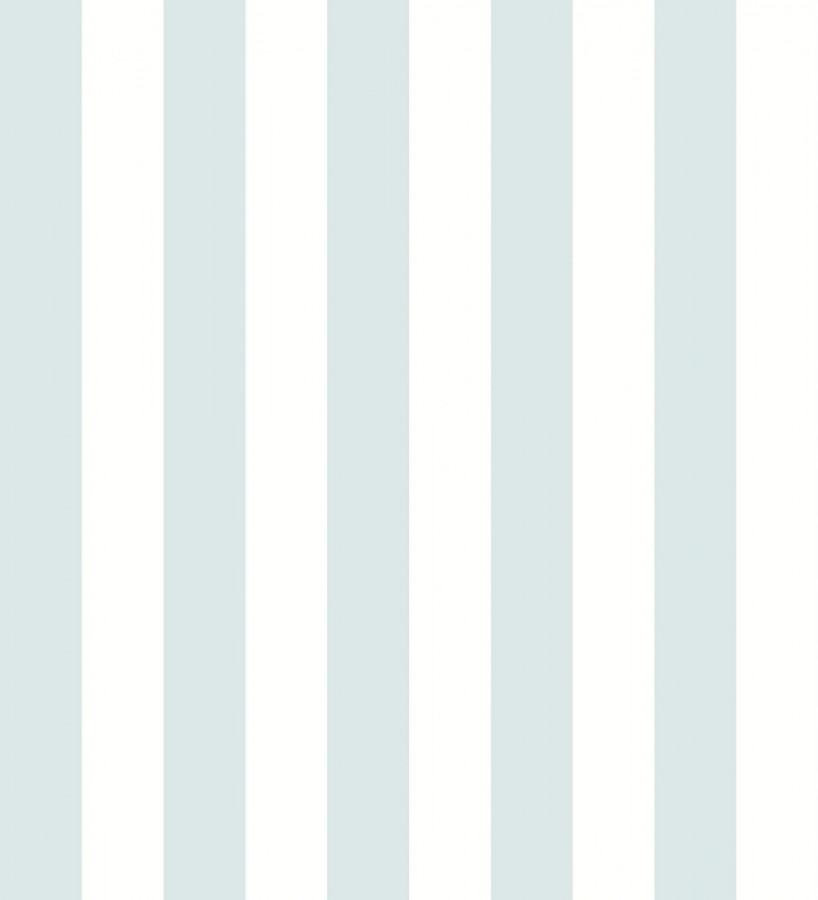 Papel pintado de rayas celeste y blanco Gary Stripes 128389