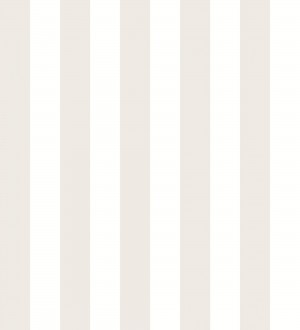 Papel pintado de rayas beige y blanco Gary Stripes 128393