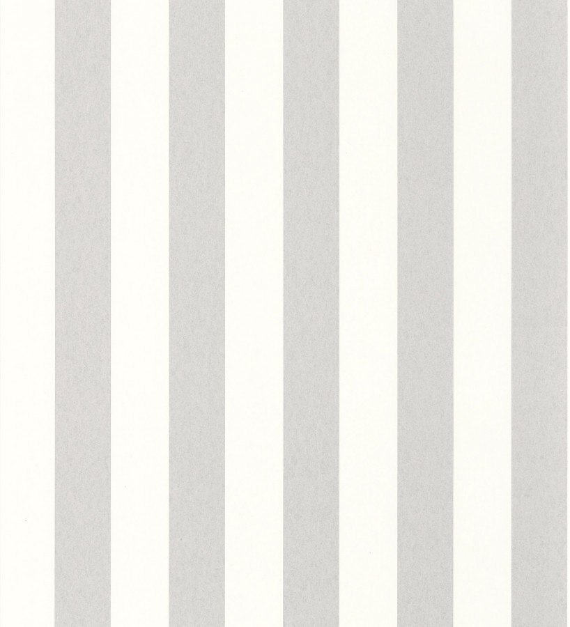 Papel pintado de rayas gris y blanco Gary Stripes 128394