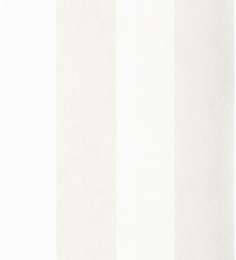Papel pintado de rayas anchas nácar y blanco Oxford Stripes 128396
