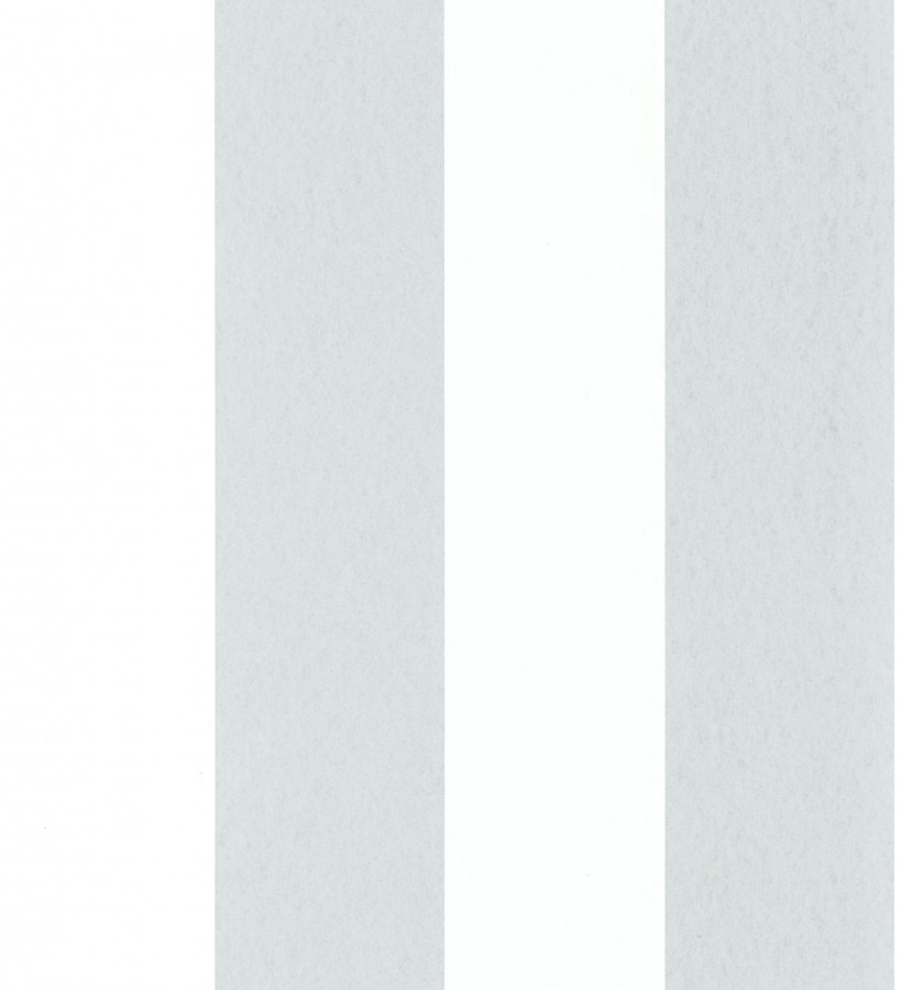 Papel pintado de rayas anchas verde agua y blanco Oxford Stripes 128400