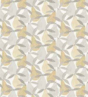 Papel pintado infantil de peras beige y gris Padua Pears 128447