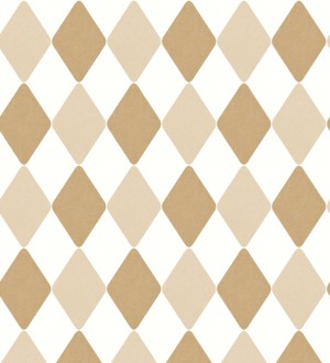 Papel pintado de rombos color beige Edrei Diamonds 128519