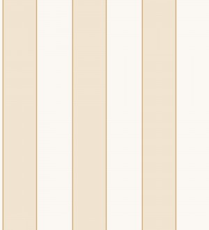 Papel pintado de rayas tonos beige con líneas finas doradas Diana Stripes 128611