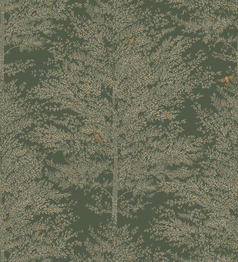 Papel pintado de árboles difuminados tonos verdes Hyland Trees 128708