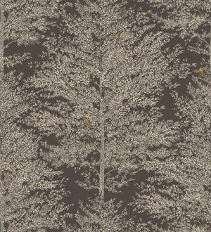 Papel pintado de árboles difuminados tonos oscuros Hyland Trees 128709