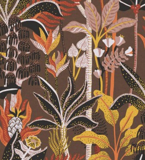 Papel pintado de jungla con plantas exóticas Exotic Jungle 128766