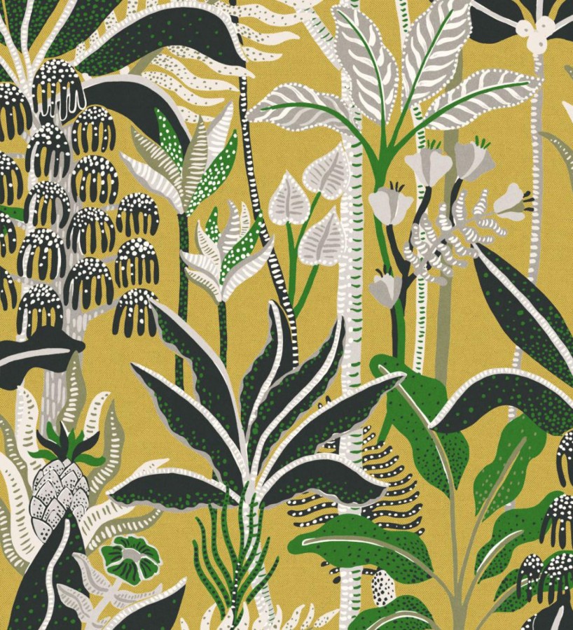 Papel pintado de jungla con plantas exóticas Exotic Jungle 128769