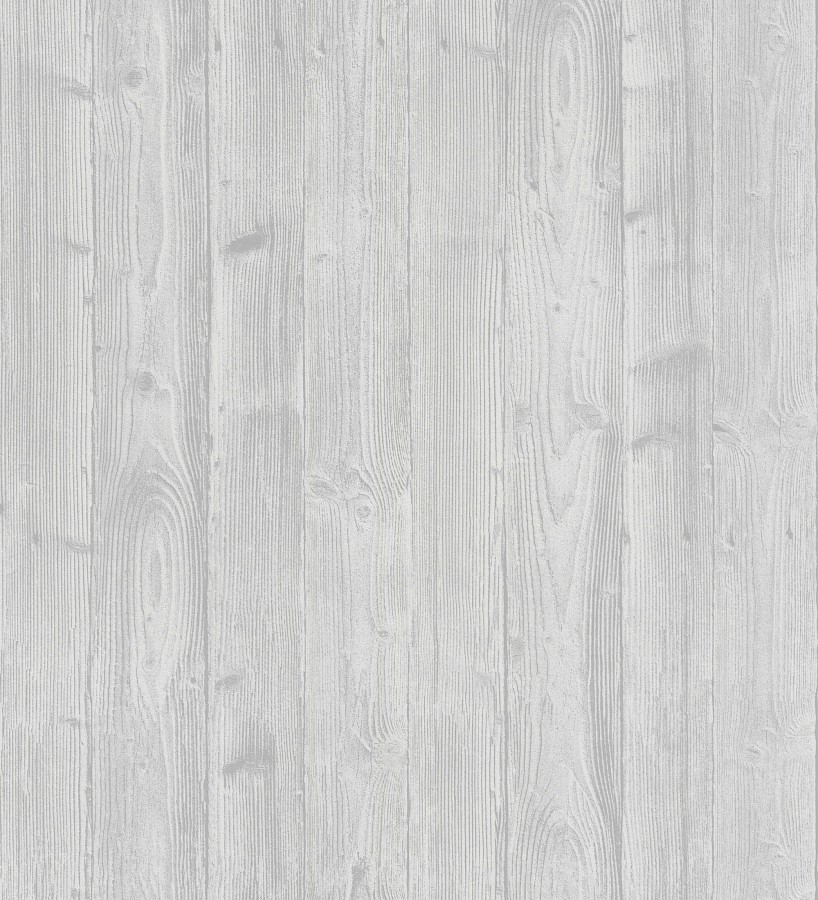Papel pintado de madera desgastada en relieve tono gris Risto 128795