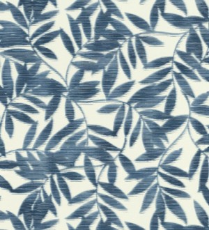 Papel pintado de hojas difuminadas tono azul Samara 128812