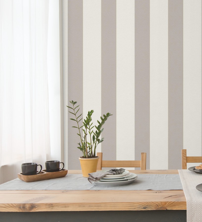 Papel Pintado Vinílico De Rayas Con Efecto Textura De Tela Tejida En  Relieve - Alexander Stripe 676430 De Gaulan - Rollo De 10 M X 1,06 M con  Ofertas en Carrefour