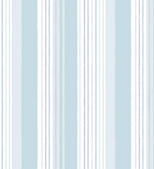 Papel pintado multirayas color celeste Emmett Stripes 128871