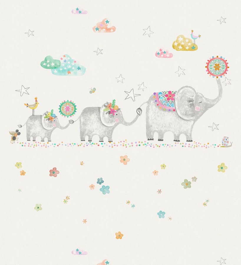 Cenefa de elefantes en familia Elephants Family 128906