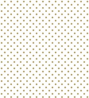 Papel pintado de lunares dorados fondo blanco Viorica Dots 681769