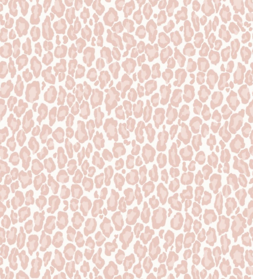 Papel pintado imitación piel de leopardo tonos rosa Sarabi Leopard 681785