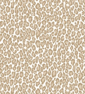 Papel pintado imitación piel de leopardo tonos beige Sarabi Leopard 681786