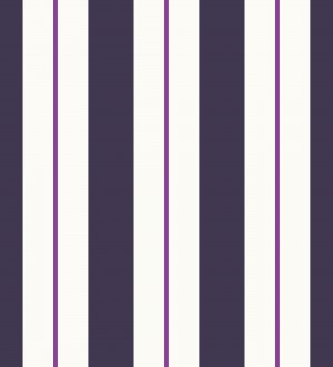 Papel pintado de rayas juveniles morado y violeta Branly Stripes 681796