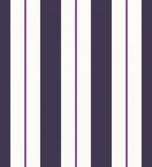 Papel pintado de rayas juveniles morado y violeta Branly Stripes 681796