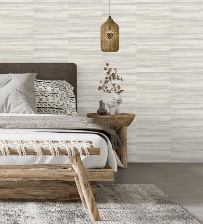 Papel pintado lascas de madera con inserciones en oro Jabarl 681860