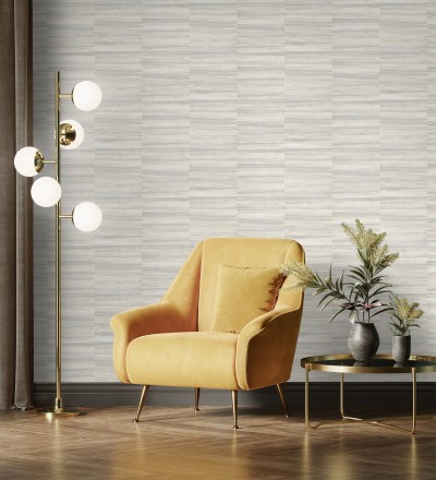 Papel pintado lascas de madera con inserciones en oro Jabarl 681860