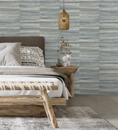 Papel pintado lascas de madera con inserciones en oro Jabarl 681861